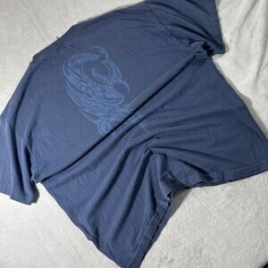 Y2K 2000s Surfers Hawaiian Retro Print Shirt Men XL Ocean Blue Billabong Surfing